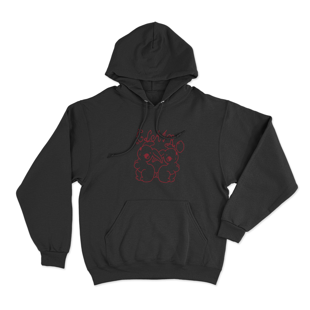 Clairo Bunny Pair Unisex Hoodie Black Clairo Bunny Pair Unisex Hoodie Black