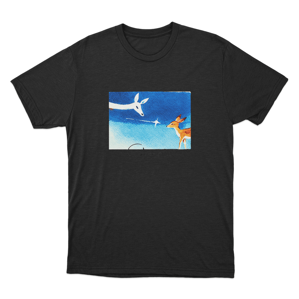 Clairo Charm Deer Unisex T Shirt Black Clairo Charm Deer Unisex T Shirt Black