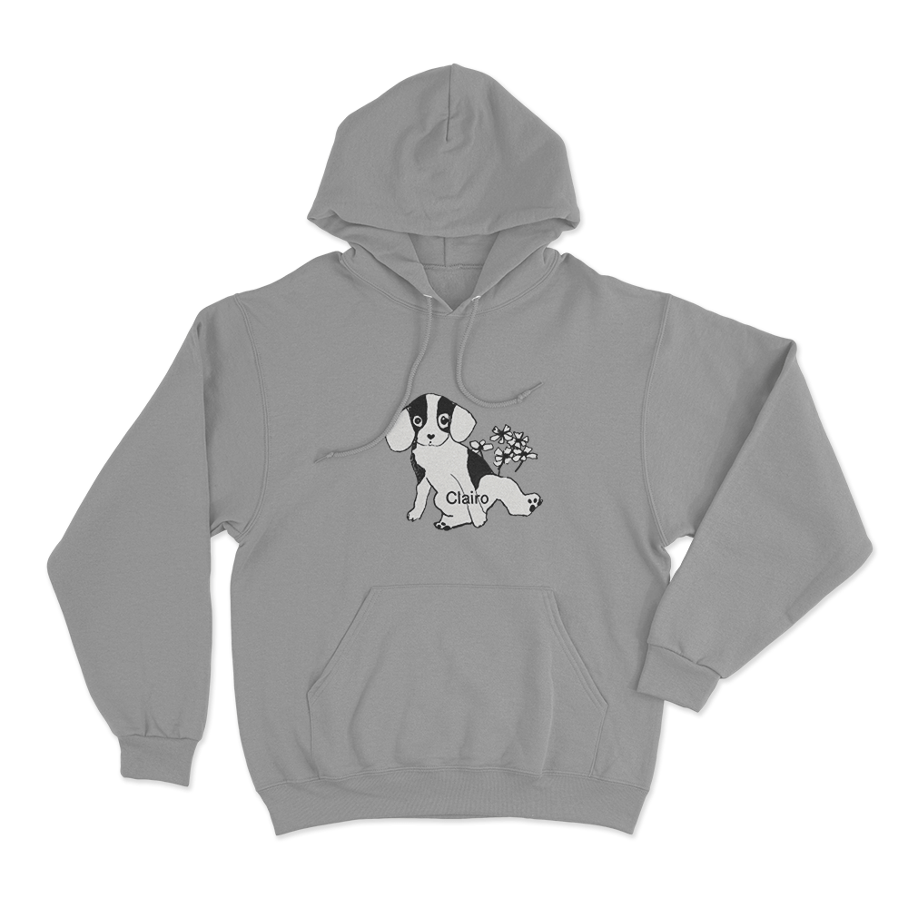 Clairo Flower Puppy Hoodie Grey Clairo Flower Puppy Hoodie Grey