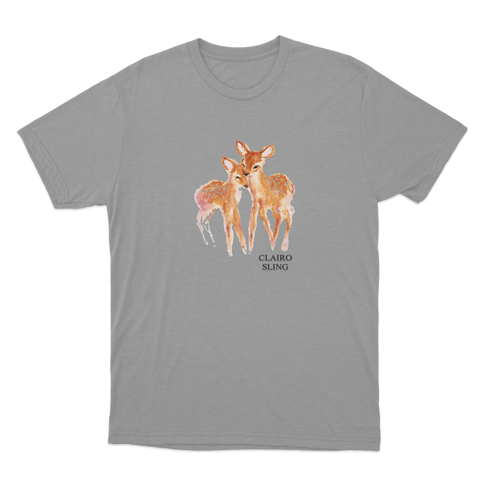 Clairo Sling Deer Unisex T Shirt Grey Clairo Sling Deer Unisex T Shirt Grey