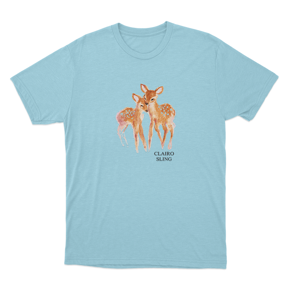 Clairo Sling Deer Unisex T Shirt Sky Blue Clairo Sling Deer Unisex T Shirt Sky Blue