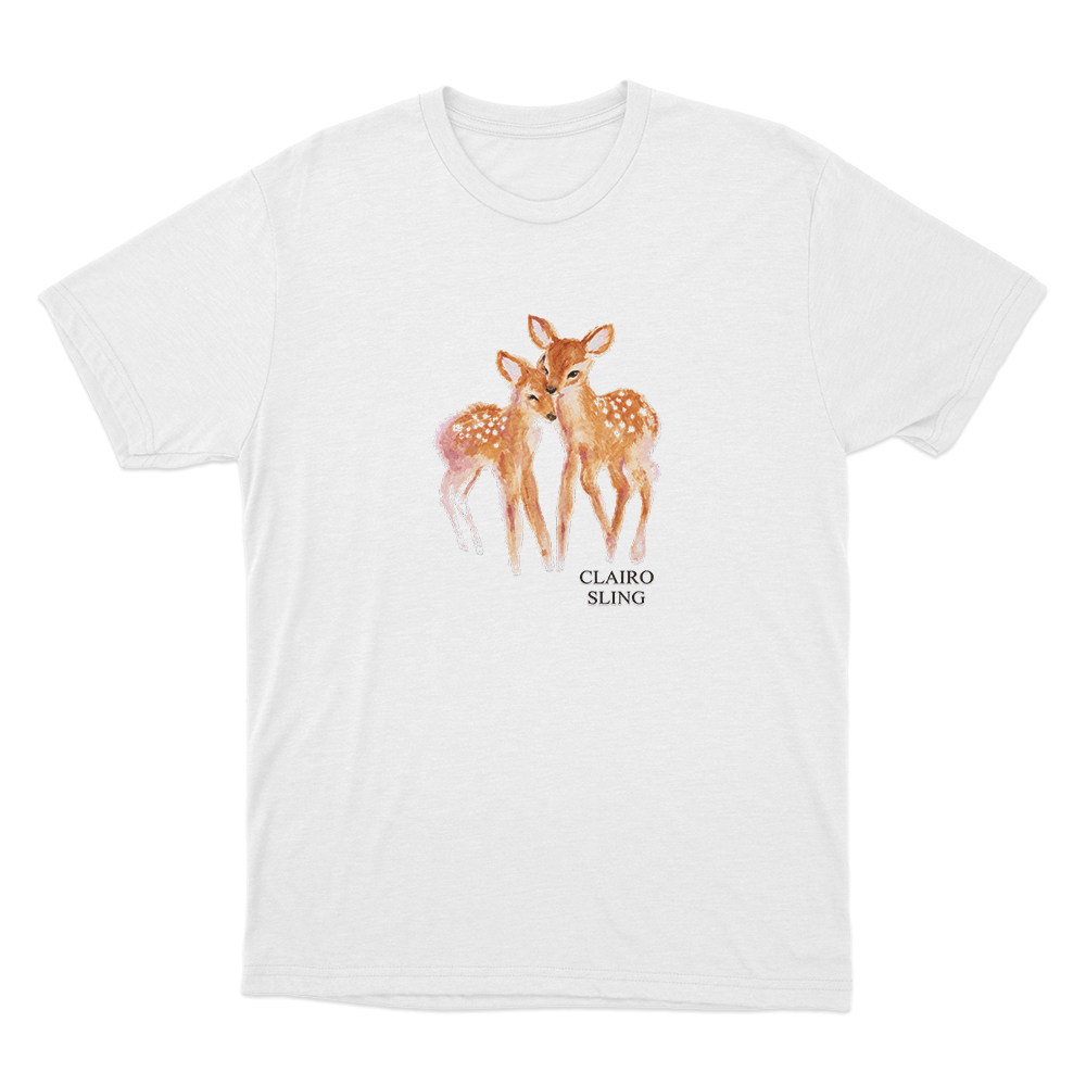 Clairo Sling Deer Unisex T Shirt White Clairo Sling Deer Unisex T Shirt White
