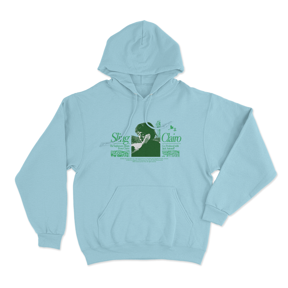 Clairo Sling Unisex Hoodie Sky Blue Clairo Sling Unisex Hoodie Sky Blue