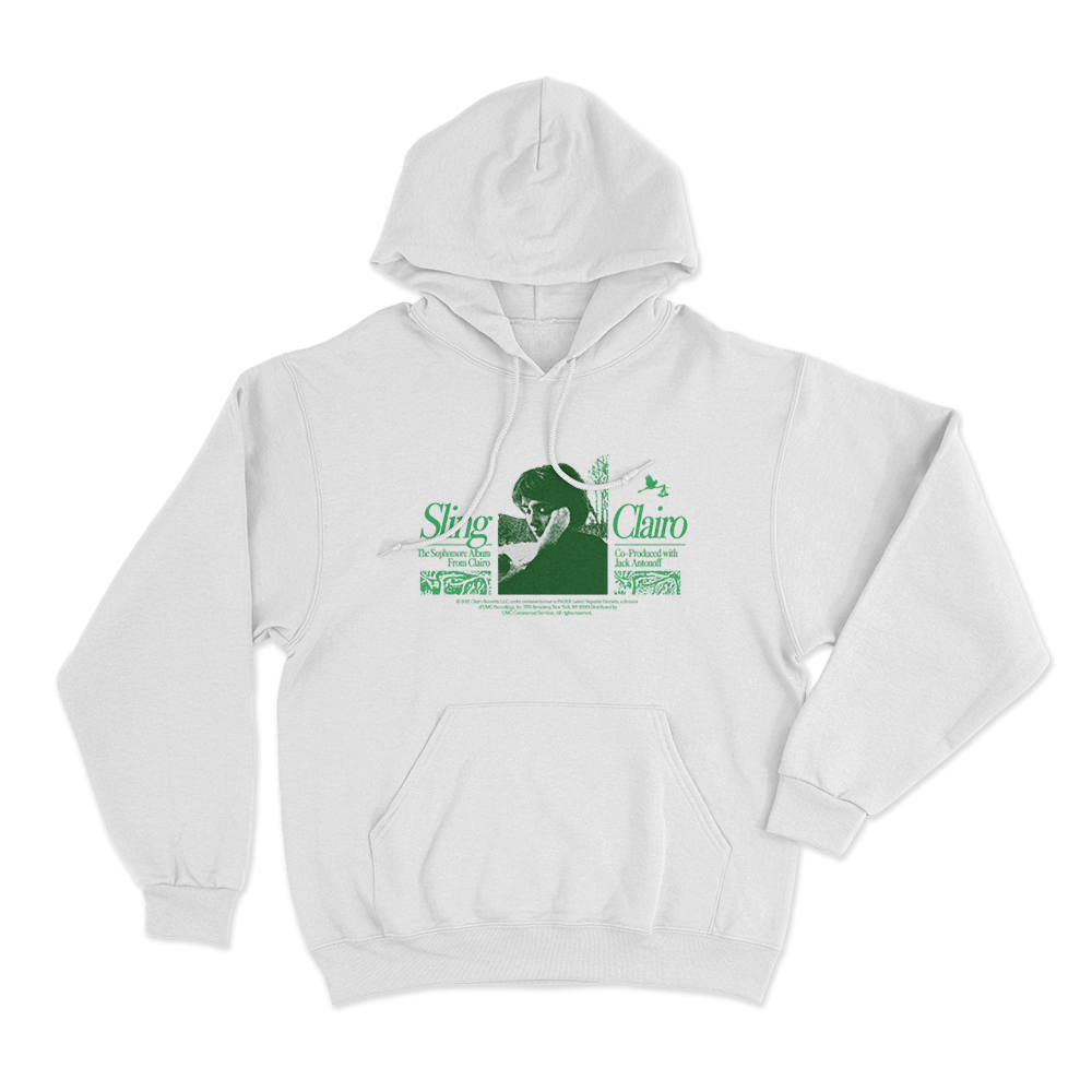 Clairo Sling Unisex Hoodie White Clairo Sling Unisex Hoodie White